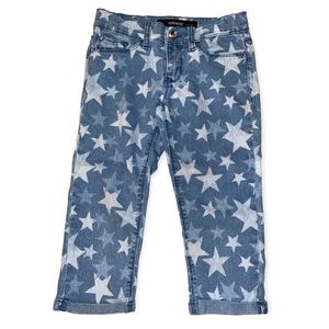 🌺 JORDACHE Star Print Cropped Jeans